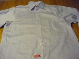   cotton long sleeve button front shirt adult size 16 36/37  
