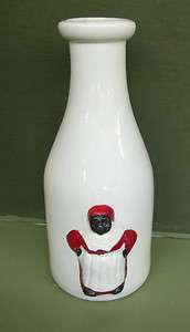 Aunt Jemima Black Americana Huge Milk Bottle Ceramic Excellent 