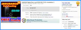 SAMSUNG Digital Door Lock EZON SHS 5120 +Installation V  