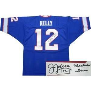  Signed Jim Kelly Uniform   Blue Prostyle Machine Gun 