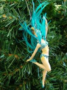   Costume Circus Cirque Burlesque Feather Dancer Christmas Tree Ornament
