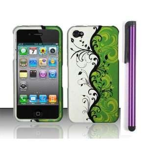  Apple Iphone 4, 4s Phone Protector Hard Cover Case Green 