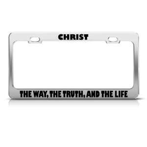  Christ The Way The Truth And The Life Jesus license plate 