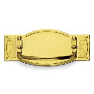 Styles inspiration   1 7/8 centers bail pull with backplate in brass