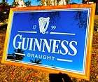 Guinness Beer LARGE Back Bar Pub Mirror NEW guiness draught 