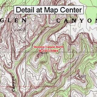  USGS Topographic Quadrangle Map   Stevens Canyon North 