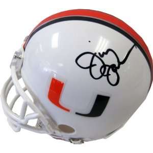 Jimmy Johnson Autographed Miami Hurricanes Mini Helmet