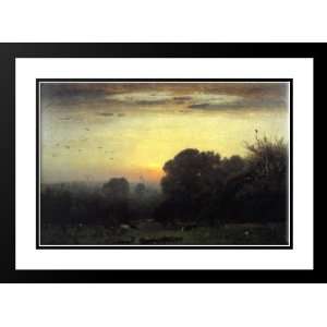  Inness, George 40x28 Framed and Double Matted Morning 