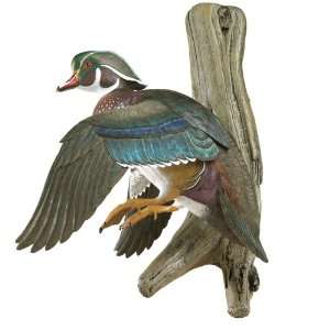 Flying Wood Duck Wall Mount Sculpture