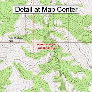   Map   Point Lookout, Idaho (Folded/Waterproof)