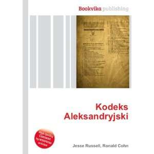  Kodeks Aleksandryjski Ronald Cohn Jesse Russell Books