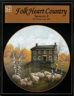 Elaine Law FOLK HEART COUNTRY SEASONS 4 Decorative Tole Painting BOOK 