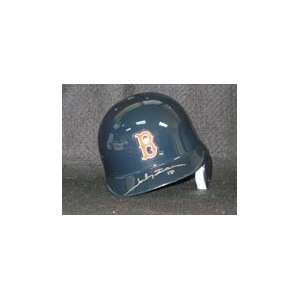  Signed Damon, Johnny Boston Red Sox Mini Helmet 