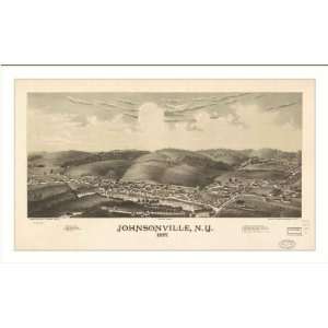  Historic Johnsonville, New York, c. 1887 (M) Panoramic Map 