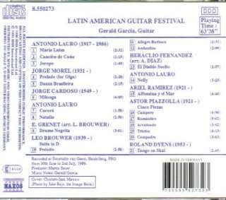Latin American Guitar Festival Gerald Garcia CD  