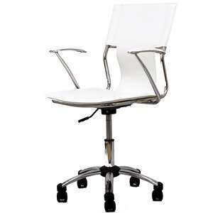  Studio Office Chair in White Vinyl