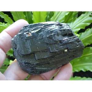  A1501 Gemqz Lustrous Black Tourmaline Lightbrary Growing 