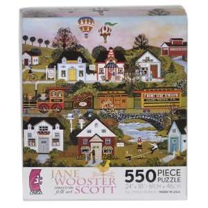   Scott american folk art Joyrides 550 Piece Puzzle Toys & Games