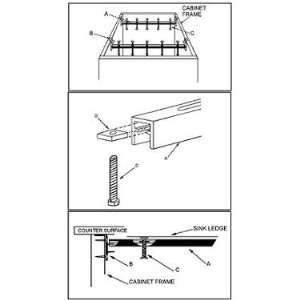 Just Undermount Installation Systems, 2 Rails with Hardware, JRS 25 V