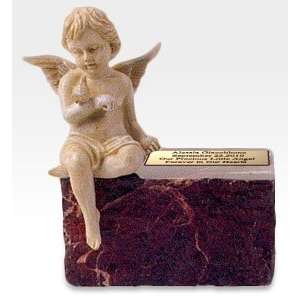   With Angel Cremation Urn And Memorial Name Plate