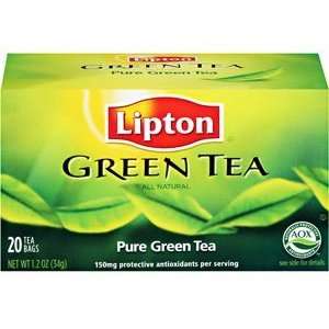 Lipton Green Tea Bags, 20 ct  Grocery & Gourmet Food