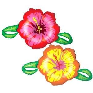  Linky Hibiscus Shaped Mylar Balloons (2) Toys & Games