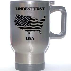  US Flag   Lindenhurst, New York (NY) Stainless Steel Mug 