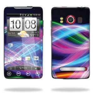   Skin Decal for HTC EVO 4G   Light waves Cell Phones & Accessories