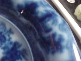 12 Sided FLOW BLUE 12 Bowl Kyber J MEIR & SON  