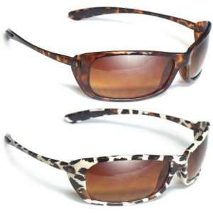   Sunglasses Leopard and Tortoise with Carry Bags Riding Automotive