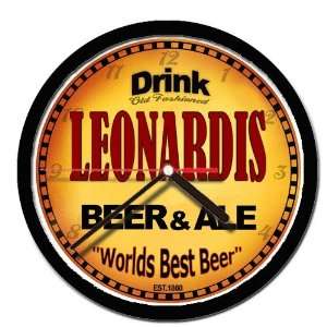 LEONARDIS beer and ale cerveza wall clock 