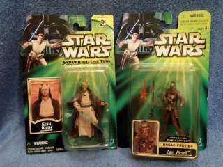   WARS LOT OF 2 NIP ACTION FIGURES EETH KOTH + ZAM WESELL   