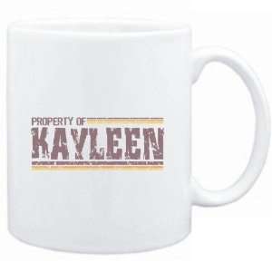 Mug White  Property of Kayleen   Vintage  Female Names  