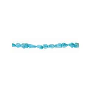  10 15 mm Dyed Turquoise Pebbles Beads