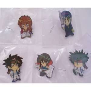  5 Rurouni Kenshin & Character Metal Pin Set ~ Everything 