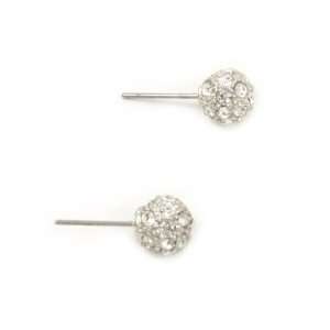  Poshlocket   Eliza Pave Studs in Silver Jewelry