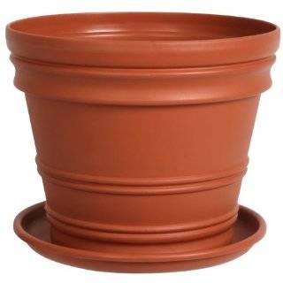   Rolled Rim Pot, Round, Terra Cotta, 20 Inch, Large Size Electronics