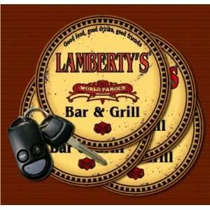  LAMBERTYS Family Name Bar & Grill Coasters Kitchen 