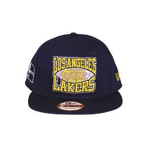   Los Angeles Lakers Snapback Hat Purple. Size