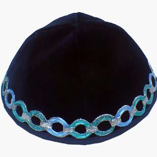  Kippah Velvet   Handpainted 82