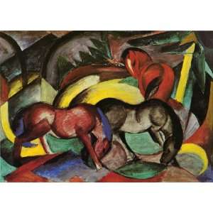 Hand Made Oil Reproduction   Franz Marc   24 x 18 inches 