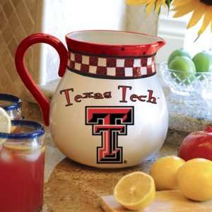 NCAA Texas Tech University Red Raiders Ceramic Drink Pitcher 