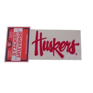    Nebraska Cornhuskers Sticker Huskers Script