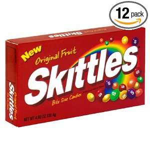Skittles Bite Size Candies, Original Fruit, 4.6 Ounce Packages (Pack 