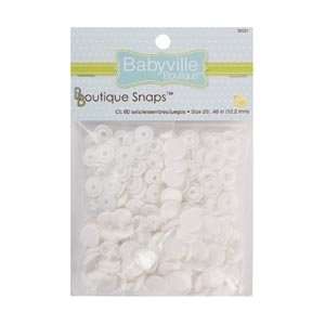  Dritz Sewing Babyville Boutique Snaps 60/Pkg White; 3 