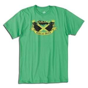  Objectivo Jamaica Reggae Boys Lions T Shirt (Green 