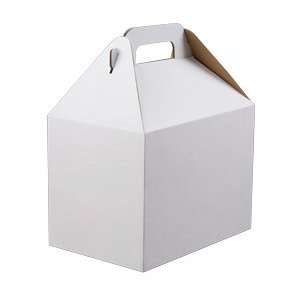   White Barn Take Out Box with Handle 50/CS