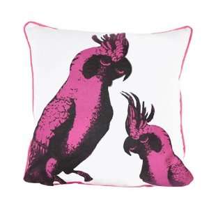  Room Service Hollywood Regency Cockatoo Pillow, 18 inches 