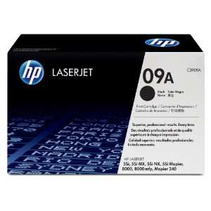   HP LaserJet 09A Black Print Cartridge in Retail Packaging Electronics
