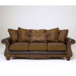  Famous CollectionWalnut Sofa by Famous Brand Furniture 